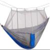 Travel Hammock, 1-2 Person Camping Hammock, Outdoor Portable Parachute Nylon Hammock for Sleeping Travel Hiking, 260 140Cm (Color : Blue and Grey) view 1
