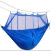 Travel Hammock, 1-2 Person Camping Hammock, Outdoor Portable Parachute Nylon Hammock for Sleeping Travel Hiking, 260 140Cm (Color : Blue and Grey) view 4
