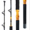 BLUEWING 60 Classic Trolling Fishing Rod 1pc Fiberglass Trolling Fishing Rod with Full Stainless Steel Roller Guides Moderate Fast Action, 30-50lbs view 1