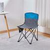 Portable Fishing Chair, Beach High Back Outdoor Folding Stool, Camping Hiking Stool with Side Pocket Travel Fabric Stool (Color : Blue) view 2