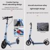 GLDDFDG Scooter for Adults &Teens,8" Big Wheels Kick Scooter with 3 Adjustable Height, Lightweight,Dual-Brake,Folding Scooter with Anti-Slip Deck for Kids Ages 8 Years And Up, 330Lbs Weight Capacity,B view 3
