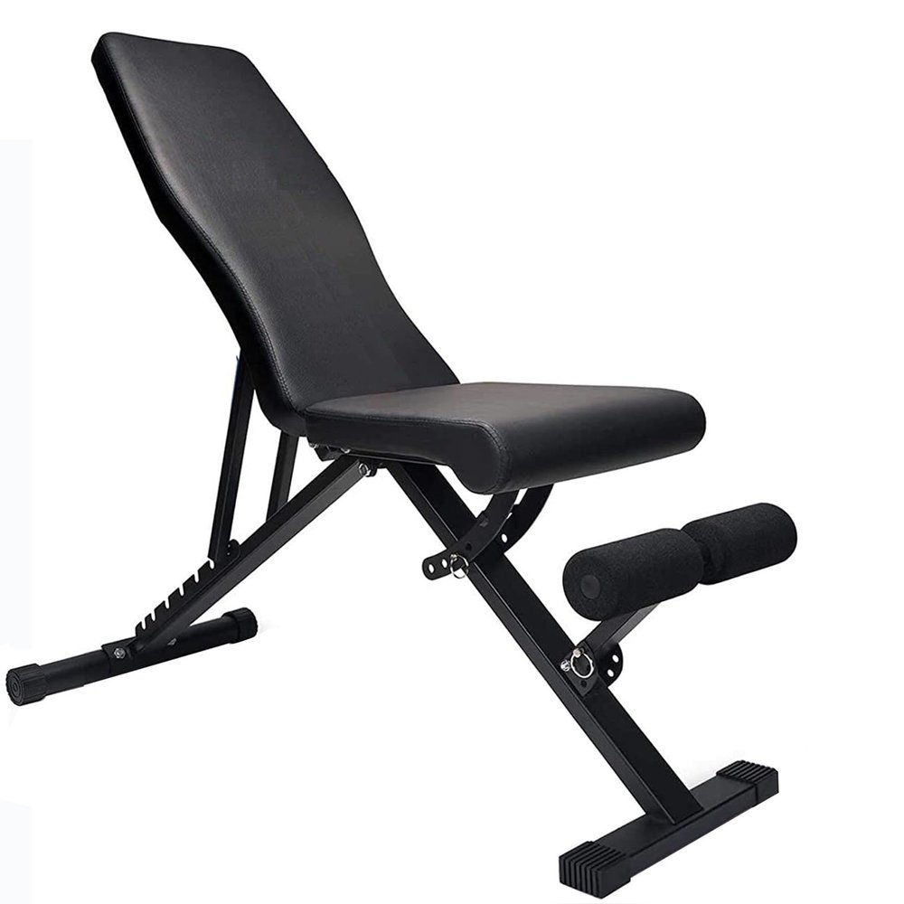 RIEJIN Adjustable Weight Benches, Adjustable Weight Bench Folding Weight Bench, 3 Sec Fast Folding Workout Bench for Decline/Incline/Bench Press