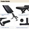 RIEJIN Adjustable Weight Benches, Adjustable Weight Bench Folding Weight Bench, 3 Sec Fast Folding Workout Bench for Decline/Incline/Bench Press view 3