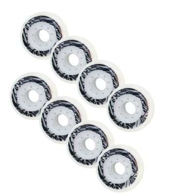 JHKJ 8 Pack Light Up Inline Replacement Wheels 72mm/76mm/80mm Replacement Wheel with Bearings 85A Flash Wheel for Indoor/Outdoor,72mm