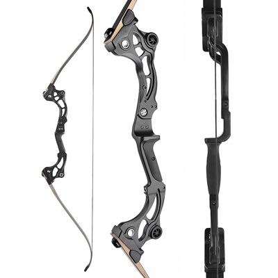 AMEYXGS Archery 64''Takedown recurve Bow/Hunting Bow Set has 30 35 40 45 50 55LB Aluminum-Magnesium Alloy Handle, Bamboo Sheet Glass Fiber Bow Limbs for RTH (55 lb, only Bow)