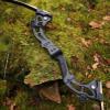 AMEYXGS Archery 64''Takedown recurve Bow/Hunting Bow Set has 30 35 40 45 50 55LB Aluminum-Magnesium Alloy Handle, Bamboo Sheet Glass Fiber Bow Limbs for RTH (55 lb, only Bow) view 2