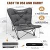 KingCamp Butterfly Chair Oversized XL Camping Chairs for Adults Padded Folding Comfy Camp Chairs 300lbs Heavy Duty with High Back for Bedroom Living Room Dorm Rooms Outdoor Patio Lawn view 3