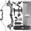 AMEYXGS Archery 64''Takedown recurve Bow/Hunting Bow Set has 30 35 40 45 50 55LB Aluminum-Magnesium Alloy Handle, Bamboo Sheet Glass Fiber Bow Limbs for RTH (30 lb, Bow Set) view 1