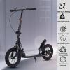 GLDDFDG Adult Scooter 330 Lbs,Folding Commuter Kick Scooter for Adults & Teens,Big Wheel,Adjustable Heigh,Rear Holding Brake,Lightweight Sports Commuter Scooter,Ideal Gift for Kids Tenns Adults,Green view 2