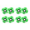JHKJ Light Up Inline Wheels Replacement Wheels 8 Pack 90A 72mm 76mm 80mm Replacement Wheel with Bearings Flash Wheel for Indoor/Outdoor,Green,80mm view 1