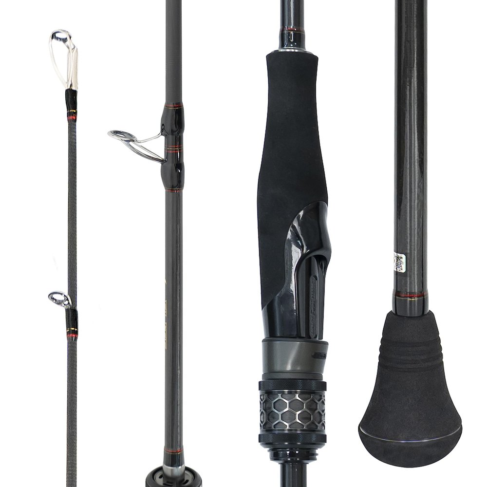 BLUEWING 1pc Elite Spinning Fishing Rod 66 Carbon Fiber Fishing Rod with Fuji Stainless Steel Guides, Light