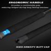 BLUEWING Bluefin Spinning Fishing Rod 2 Pieces Lightweight Carbon Fiber Fishing Pole with Fuji K-Series Stainless Steel Guides for Inshore Fishing, Bottom Fishing, Jigging, Offshore Fishing, 77 view 3