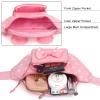Pink Fanny Pack for Women Teen Girls Mini Mouse Fanny Pack Cute Bowknot Polka Dot Waist Pack Outdoor Travel Waist Bag Cartoon Hiking Belt Bag Bum Bags with Mouse Ears view 3