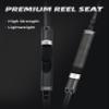 BLUEWING Surfcaster Spinning Rods Premium Carbon Fiber Fishing Pole Portable 2 Piece Design with Fuji Stainless Steel Guides, 810 view 4