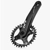 LHHL Square Taper Crankset Bikes 170mm Mountain Bike Aluminum Alloy Crank Arm Set 104/64BCD 32/34/36/38T Narrow Wide Chainring Support Single/Double/Triple Chainring (Color : Gold 170mm, Size : 38T) view 4
