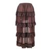Kuluzego A-A12 Coffee Skirts for Women Long Victorian Gothic with Slit Renaissance Peasant Steampunk Skorts Ladies 2025 Clothes Country Concert Y2K OU M view 2