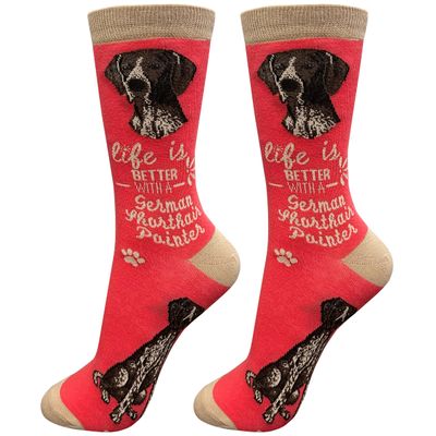 E&S Pets Pet Lover Socks, Life is Better with a German Shorthaired Pointer