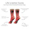 E&S Pets Pet Lover Socks, Life is Better with a German Shorthaired Pointer view 2