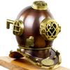Vintage Antique Diving Divers Helmet Solid Steel U.S Navy Mark V Full Size 18 view 1