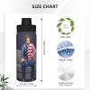 Rhomba Sport Double Layer Stainless Steel Water Kettle Outdoor Leak-Proof Wide Mouth Patriotic Usa Men Drinking Bottle 18 Oz For Camping Hiking Climbing Running view 4
