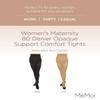 MeMoi Women's Maternity Opaque 80-Denier Tummy-Support Comfort Tights Cork S-M view 2