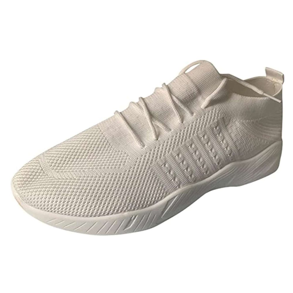 Ladmiple Walking Shoes Women White Slip On Women's Running Shoes Fashion Tennis Sport Gym Jogging Walking Fitness Sneakers Non Slip Comfortable Slip On Athletic Shoes