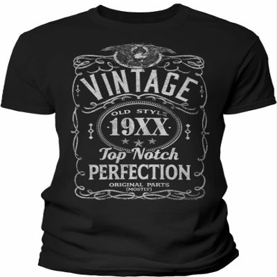 40th Birthday Gift Shirt for Men - Vintage (Birth Year) Top Notch Perfection - Lg