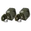 SXS UTV Air Force Whip Mount, Lights Flag UTV Accessories, for Can-am, Polaris, Yamaha, Honda, Kawasaki, CF Moto, Artic-Cat, Go Cart, & More - Fits 1.875" Roll Cage, Military Green Anodized (2 Pack) view 1