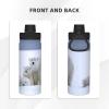 Rhomba Sport Double Layer Stainless Steel Water Kettle Outdoor Leak-Proof Wide Mouth Polar Bears Snow Drinking Bottle 18 Oz For Camping Hiking Climbing Running view 3