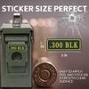 .300 Blk Ammo Can Stickers - Organize and Identify Your Ammunition Collection for Gunsmiths and Armorer -Decal Label 9MM 5.56 7.62 12GA .22 .223 .308 .300 .380 .45 (20 Pack) view 4