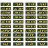 Ammo Can Labels Set-Weatherproof Vinyl Caliber Sticker for Gunsmiths and Armorer - Decal Label 9MM 5.56 7.62 12GA .22 .223 .308 .300 .380 .45 (40 Pack/10 Varieties) view 1