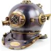 18" Scuba Diving Nautical Helmet | Maritime Ship's Decorative Helmet (Antique Scutter Brown) view 1