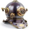 18" Scuba Diving Nautical Helmet | Maritime Ship's Decorative Helmet (Antique Scutter Brown) view 2