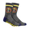Ultra Game NBA Official Youth Athletic Cushioned Secure Fit Team Crew Socks, Denver Nuggets, Assorted, Y9-11 view 3