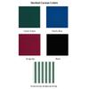 SunTrends Replacement Tennis Court Canopy for Fence Cabana & Shady Court, Forest Green/Natural Stripe view 3