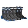 Ultra Game NBA Official Youth Athletic Cushioned Secure Fit Team Crew Socks, Orlando Magic, Assorted, Y9-11 view 1