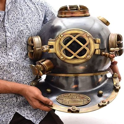 Handmade Nautical Diving Helmet Divers Royal Navy Diving Helmet Black Finish Perfect Nautical Gift for Him ~ Gift Item