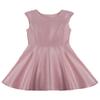 Calvin Klein Girls' Sleeveless Party Dress, Fit and Flare Silhouette, Round Neckline & Back Zip Closure, Light Pink Metallic, 7 view 1