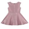 Calvin Klein Girls' Sleeveless Party Dress, Fit and Flare Silhouette, Round Neckline & Back Zip Closure, Light Pink Metallic, 7 view 2
