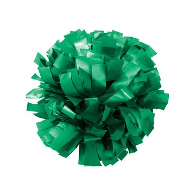chass Youth Girls Cheerleading Pom - Solid Color with Kap Handle for Dance, Sports, Celebrations (Sold Individually) (Kelly Green)