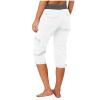 XUNRYAN Cargo Pants Women Baggy Parachute Pants Trendy Y2K Pants Streetwear Womens Capri Hiking Pants with Multi Pockets view 3