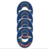 Get Outside Games 4 State Flag VVashers - Washer Toss Washer Board Game Washers (North Dakota, 4 VVashers with Locker) view 1