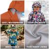 JAN & JUL Kids Rain Jacket for Boys and Girls, Waterproof Windproof Raincoat (Nebula Blue, 8 Years) view 2