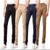 Galaxy by Harvic Men's Super Stretch Slim Fitting Chino Pants (Sizes, 30-42) Black view 2