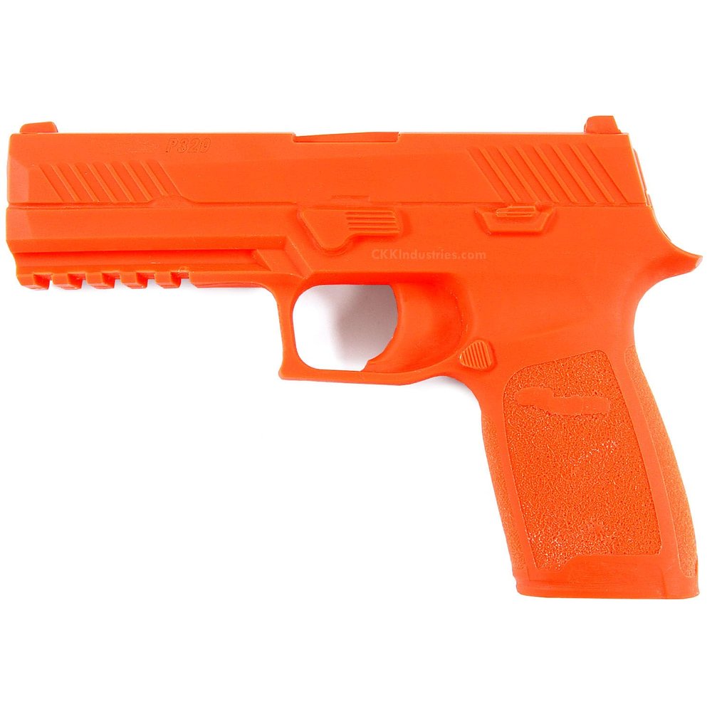 American Safety Trainer - (Compatible with Sig Sauer P320 (Full Size)) - Non-Functional Solid Polymer Gun - Blaze Orange - U.S.A. - Fits Model Specific Holsters