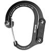 GEAR AID HEROCLIP Carabiner Gear Clip and Hook (Medium) for Camping, Backpack, and Garage Organization, Stealth Black, 2 Pack view 2