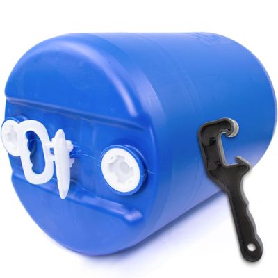 15 Gallon Water Storage Tank - 1 Tank- Water Storage for Emergencies - Durable, Reusable, Portable, BPA Free, Food Grade Plastic - Emergency Zone