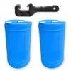 15 Gallon Water Storage Tank - 2 Tank- Water Storage for Emergencies - Durable, Reusable, Portable, BPA Free, Food Grade Plastic - Emergency Zone view 1