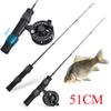 Fishing Poles Ice Fishing Rod Portable Winter Fishing Rod Carbon Fiber River Shrimp Carp Fishing Pole Rod Tackle Caa De Pescar (Color : 74CM) view 2