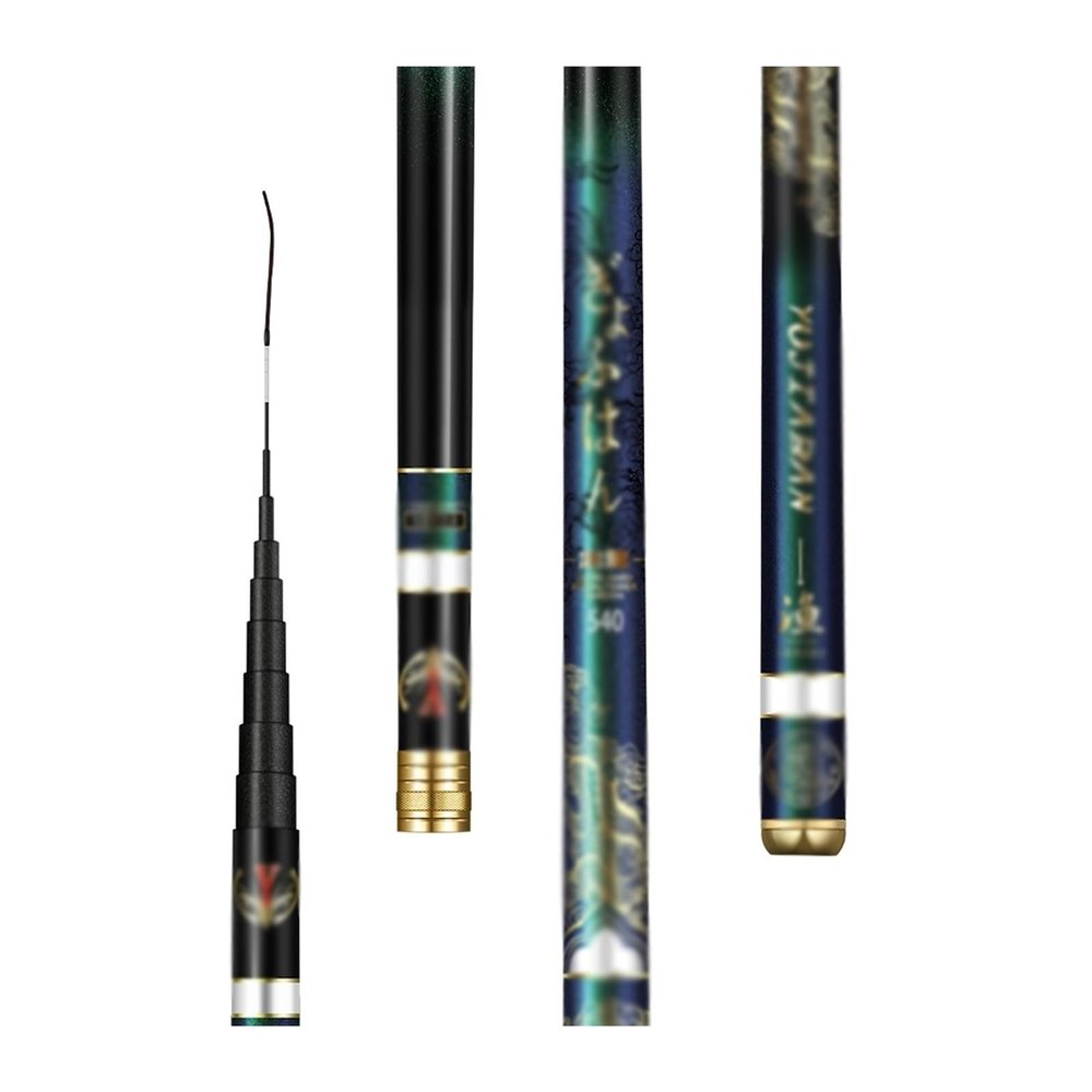 Fishing Poles Super Light Fishing Rod Stream Rod 3.6-10m Carbon Fiber Telescopic Fishing Hand Pole for Carp Caa De Pescar (Size : 4.5m)